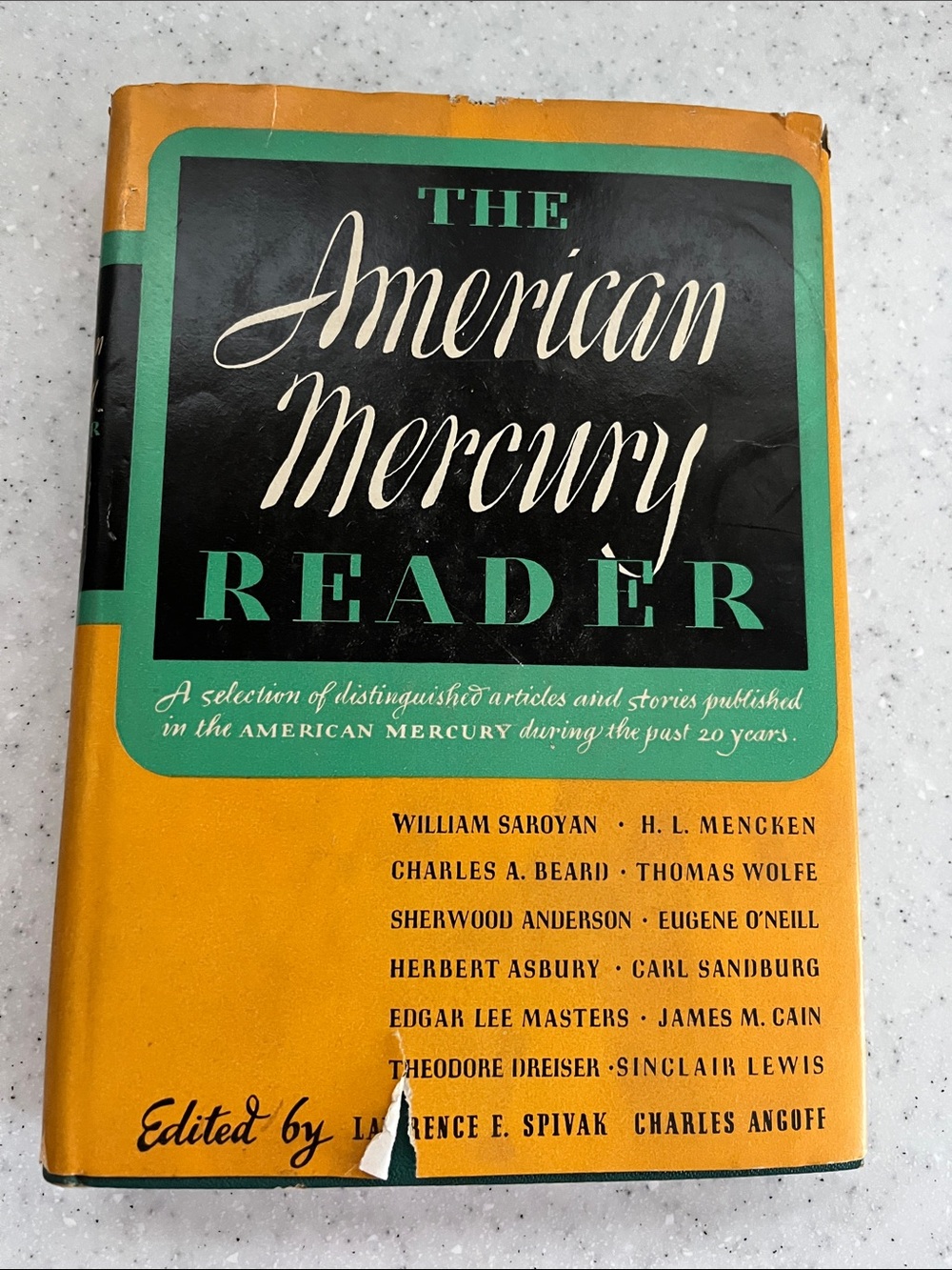 The American Mercury Reader 1944 Book Club HB/DJ Articles Stories Last 20 Years
